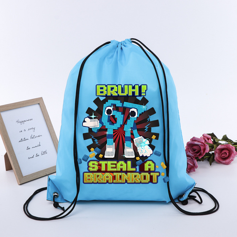 Steal A Brainrot 67 Six Seven  - Drawstring Gym Bag ulasan dan harga