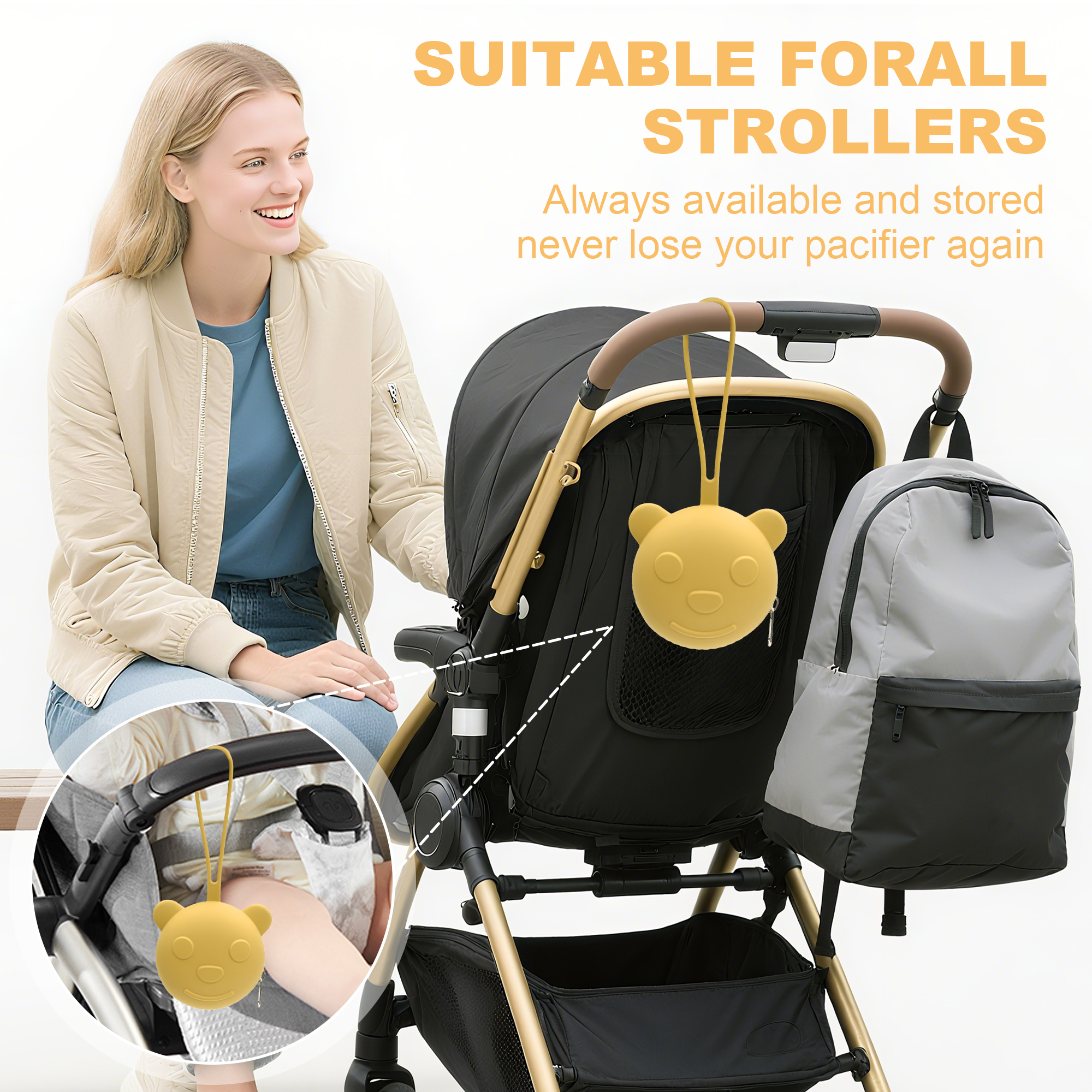 Portable silicone pacifier bag - Backpack Diaper Bag ulasan dan harga