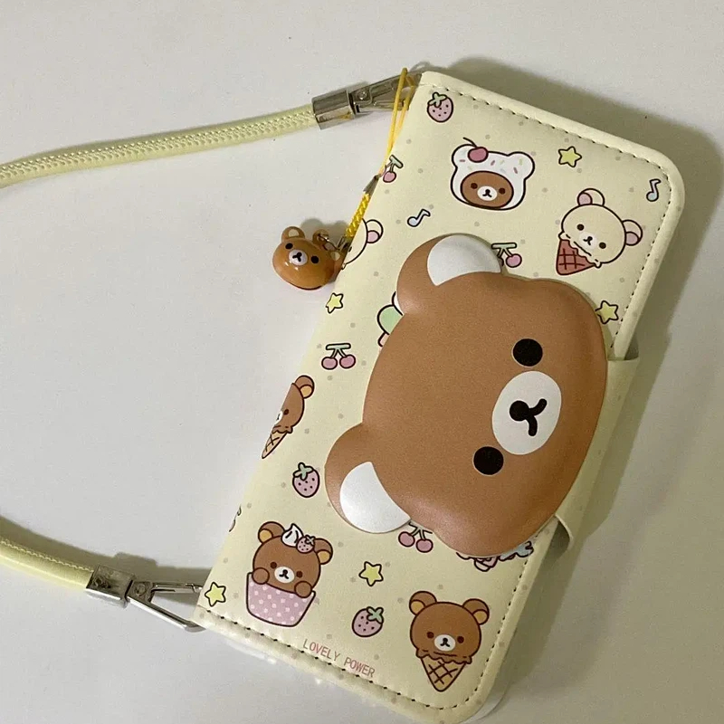 Rilakkuma Cute Cartoon Flip Le - Mini Backpack Purse ulasan dan harga