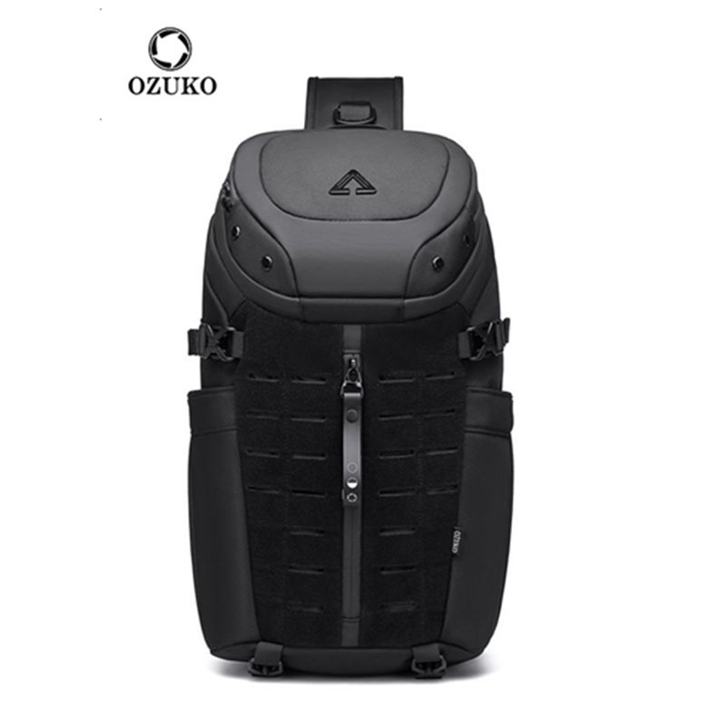 Ozuko Chest Bag Cross bag men  - Travel Backpack Anti Theft ulasan dan harga