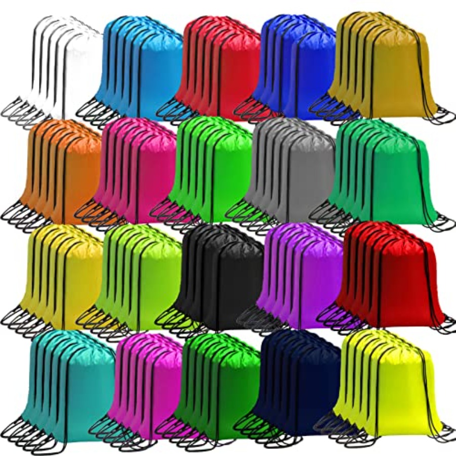 100 Pack Drawstring Bags Bulk, - Drawstring Gym Bag ulasan dan harga