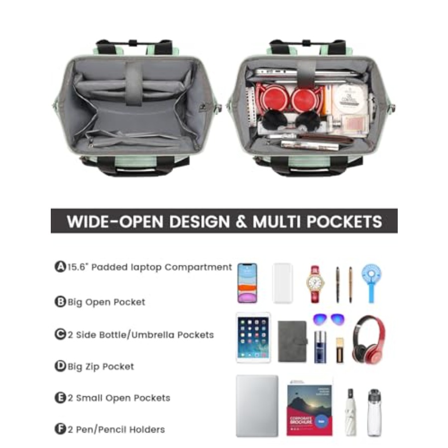 Laptop Backpack for WomenColle - Travel Backpack Anti Theft ulasan dan harga