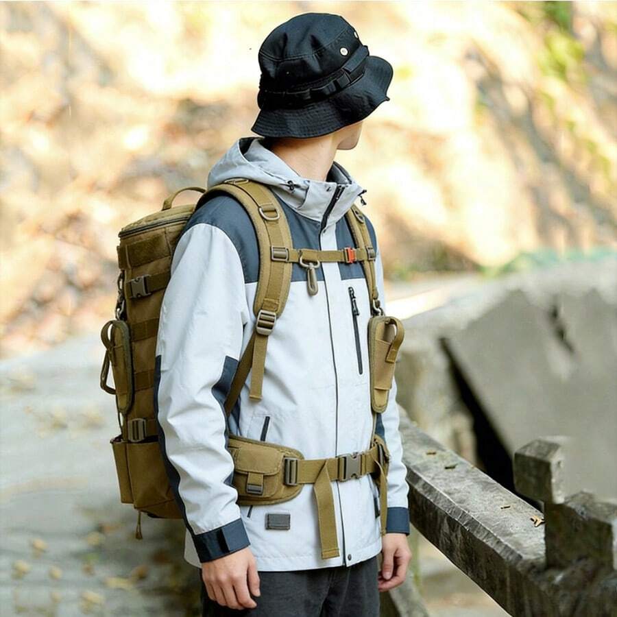 Large Capacity Tactical Backpa - Hiking Backpack Waterproof ulasan dan harga