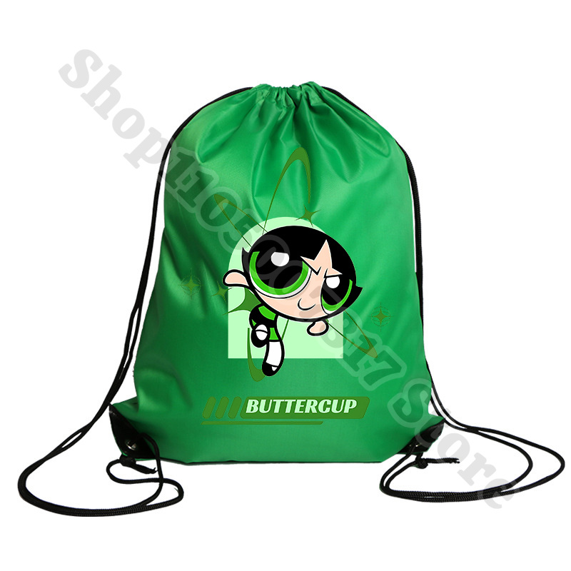 Kawaii The Powerpuffs Girls Ca - Drawstring Gym Bag ulasan dan harga