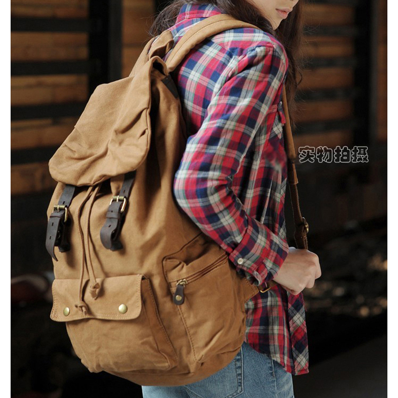 Fashion New Military Canvas Ba - Rucksack Military Style ulasan dan harga