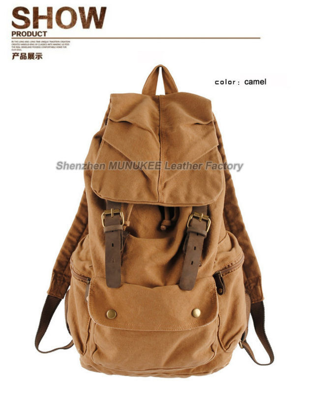 Fashion New Military Canvas Ba - Rucksack Military Style ulasan dan harga