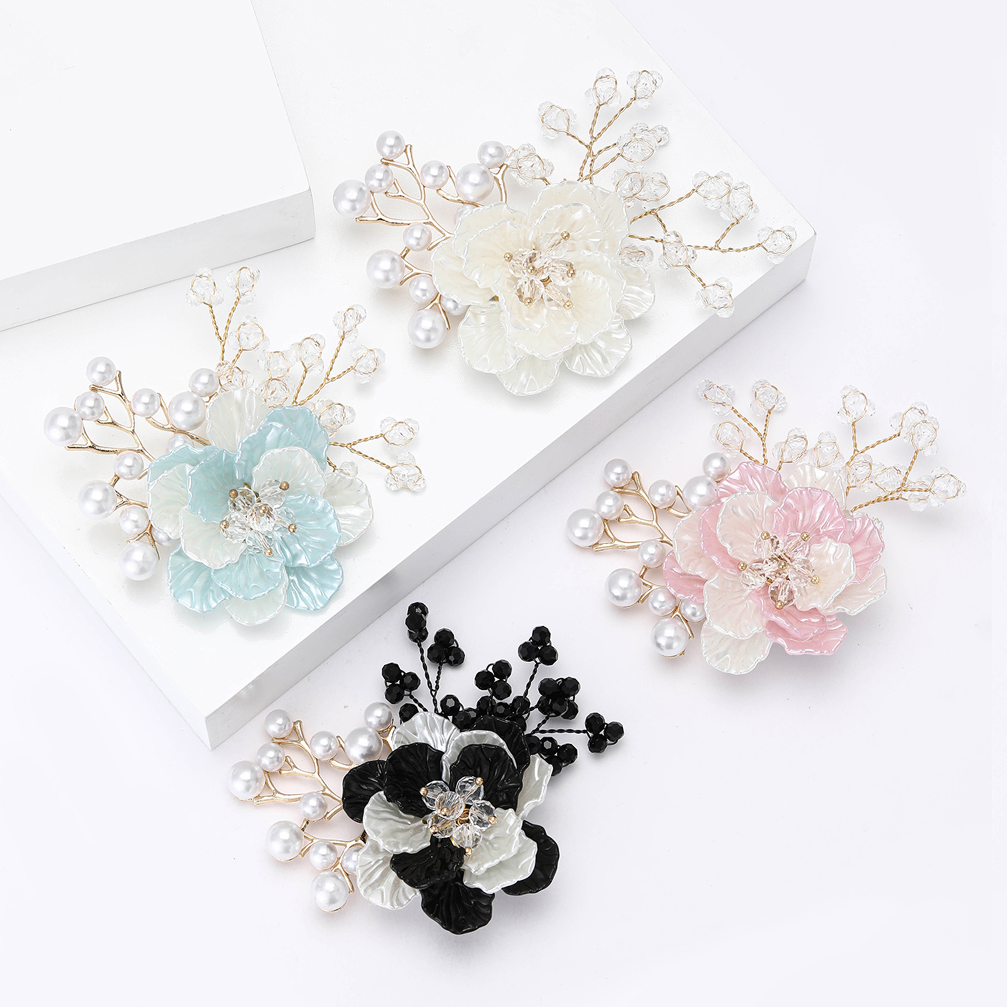 Luxury Acrylic Flower Brooches - Fashion Backpack Women ulasan dan harga