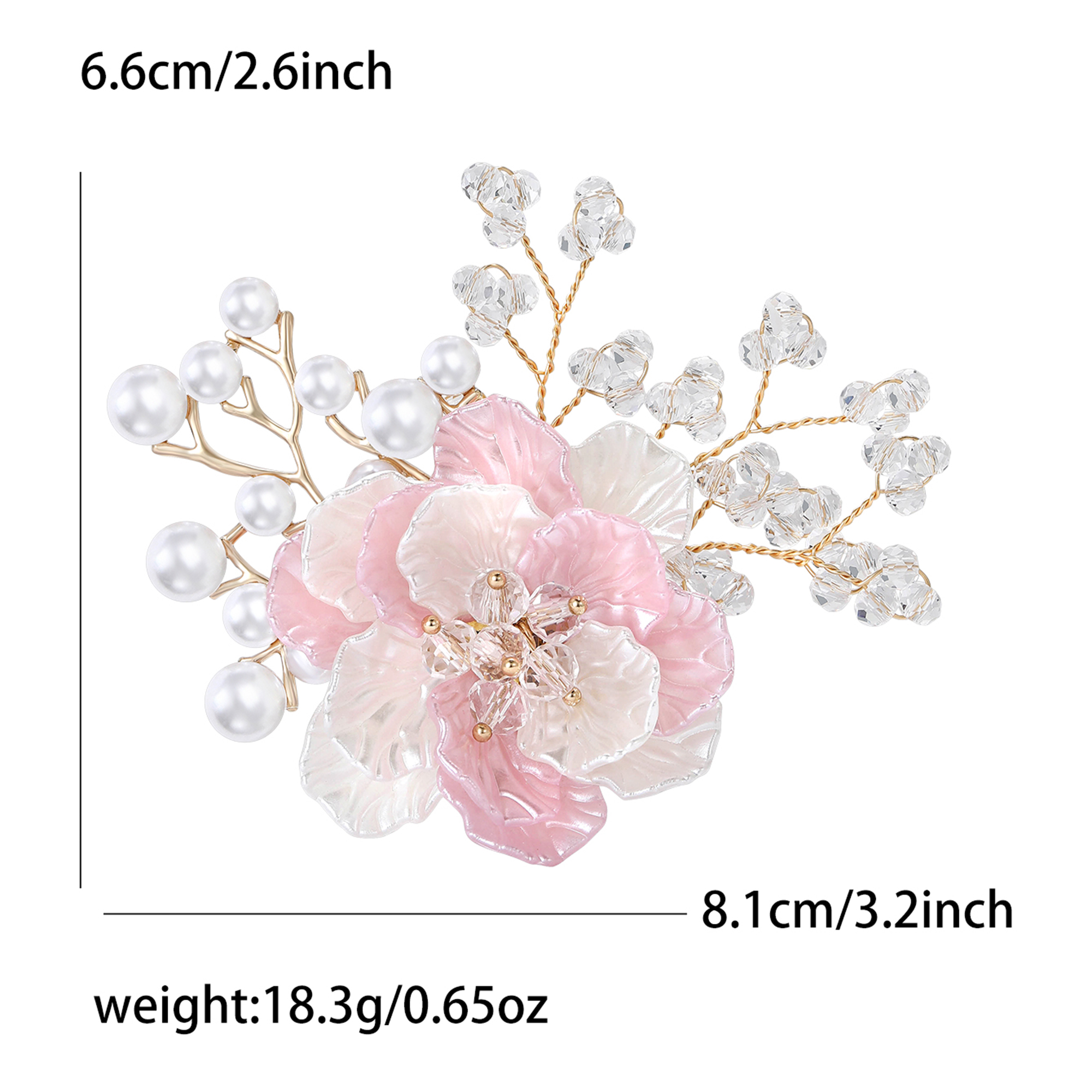 Luxury Acrylic Flower Brooches - Fashion Backpack Women ulasan dan harga