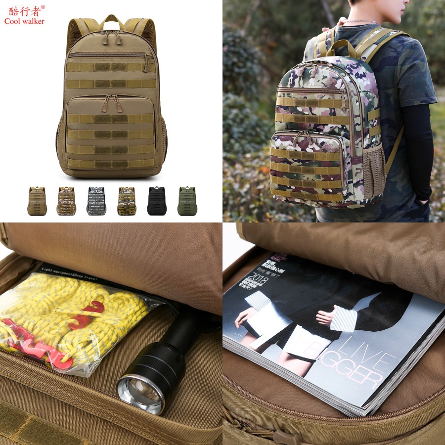 【New Arrival】Camouflage Tactic - Rucksack Military Style ulasan dan harga
