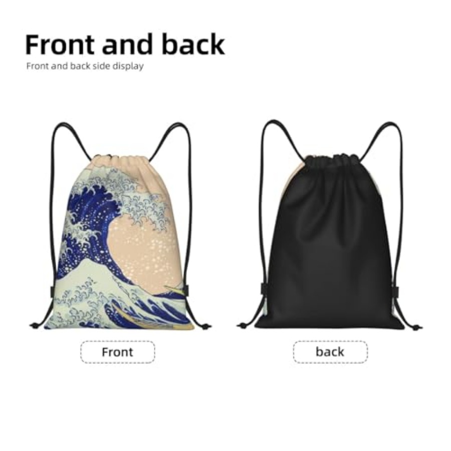 Japanese Kanagawa Ocean Great  - Drawstring Gym Bag ulasan dan harga