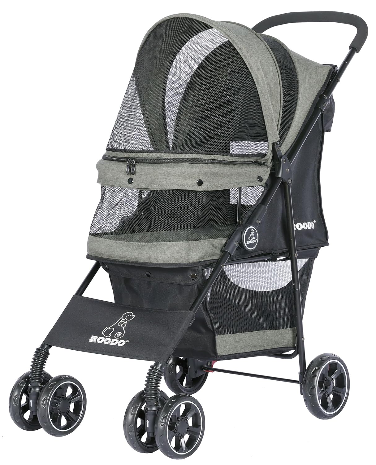 4 Wheel Dog Cat Pet Stroller,  - Foldable Backpack Small ulasan dan harga