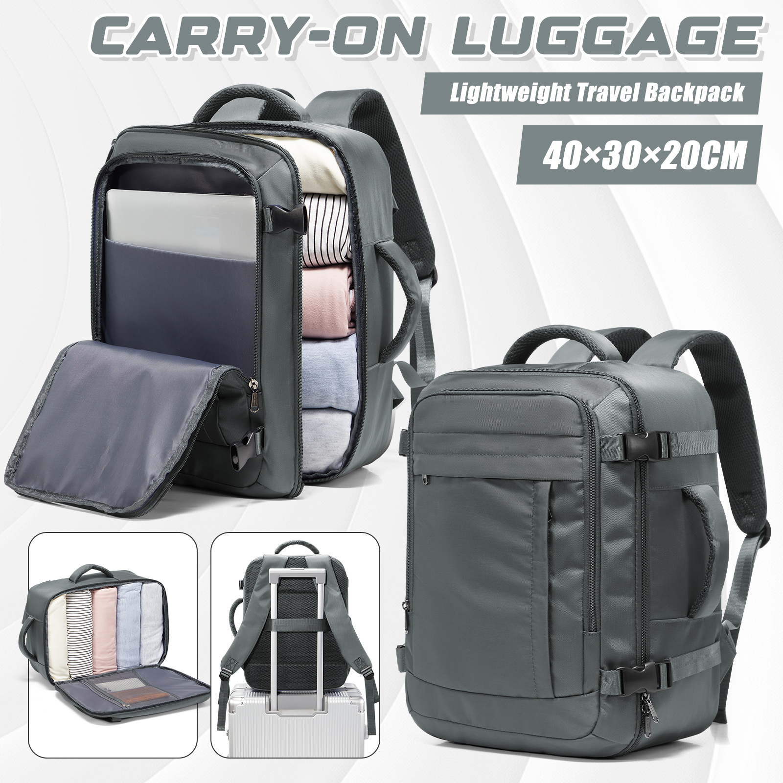 Ryanair Cabin Bags 40x30x20 Un - Canvas Backpack Casual ulasan dan harga