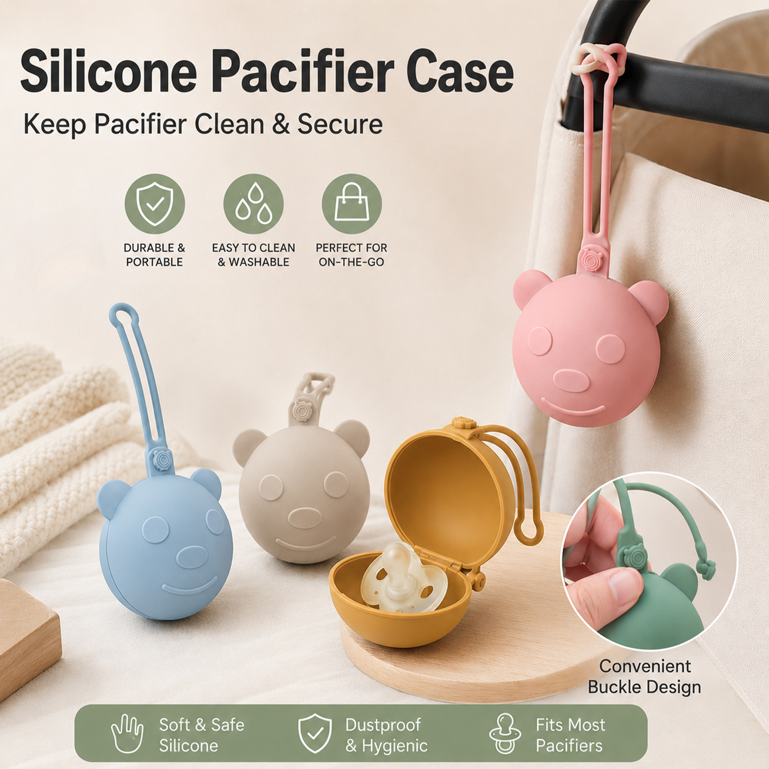 Bear-shaped portable silicone  - Backpack Diaper Bag ulasan dan harga