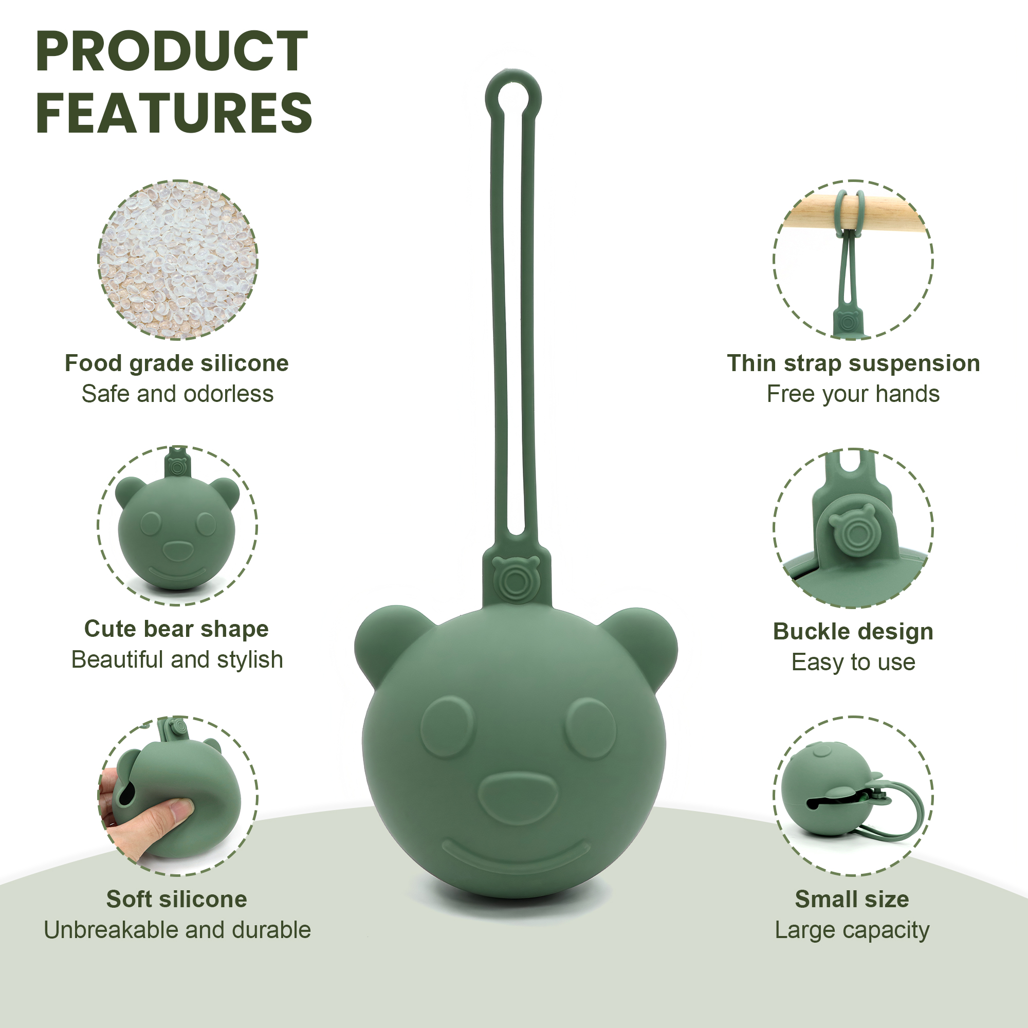 Bear-shaped portable silicone  - Backpack Diaper Bag ulasan dan harga