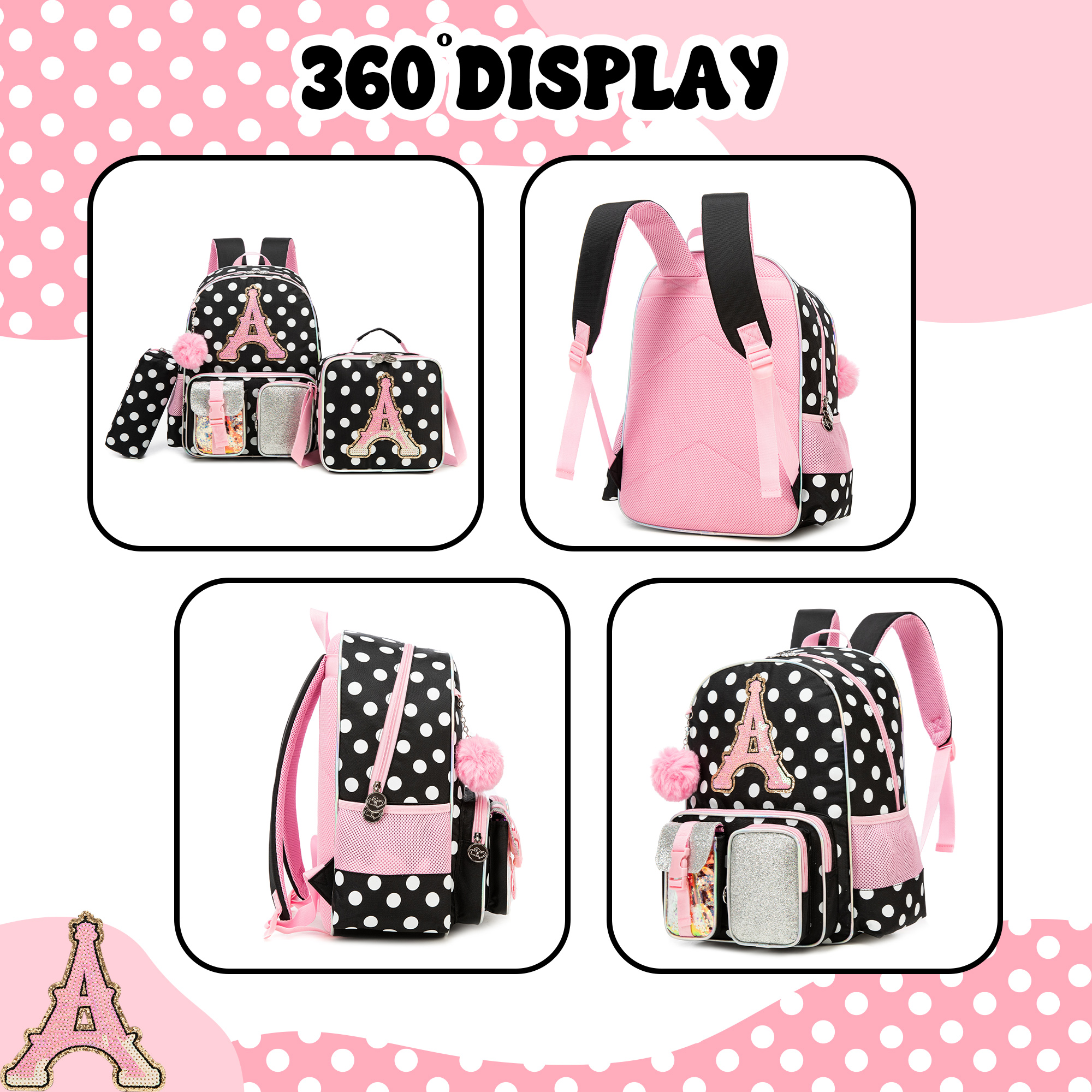 Backpack for Girls Letter Back - School Backpack Teen ulasan dan harga