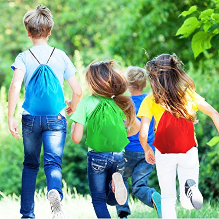 60 Pieces Drawstring Backpack  - Drawstring Gym Bag ulasan dan harga