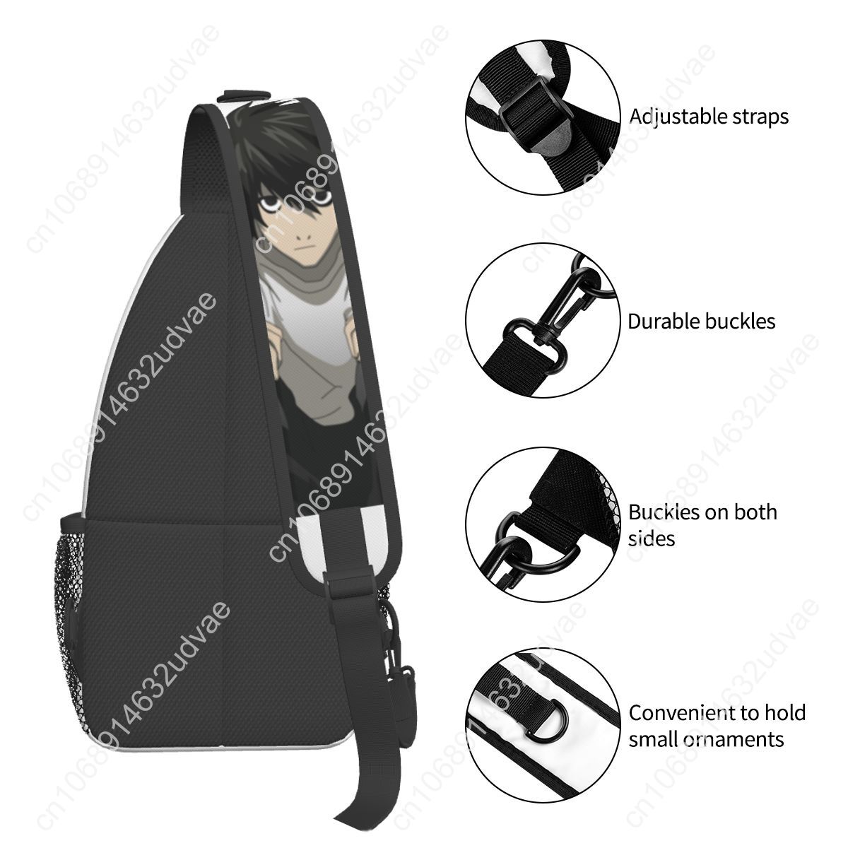 L Death Note Sling Bags Chest  - Sling Backpack Shoulder ulasan dan harga