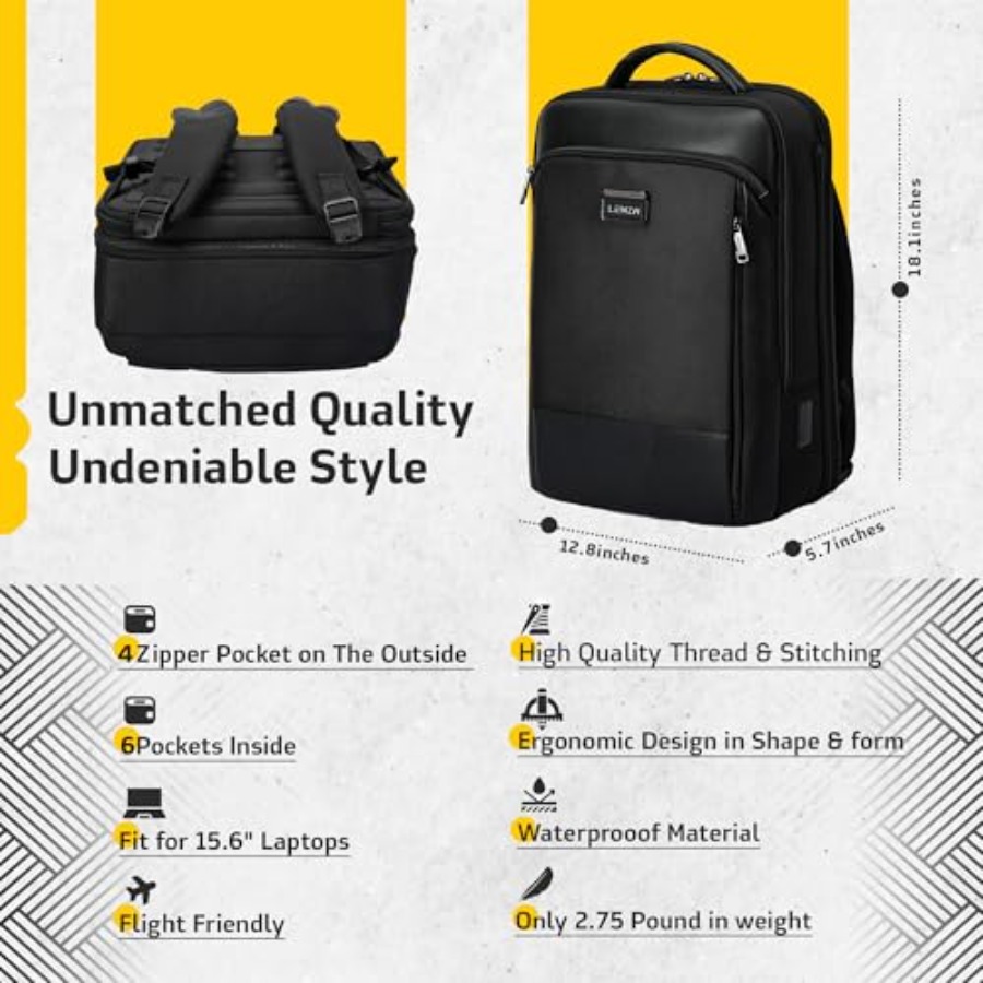 Laptop Business Backpack for M - Travel Backpack Anti Theft ulasan dan harga