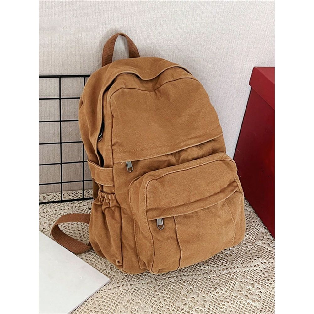 Fashionable Canvas Backpack Fo - School Backpack Teen ulasan dan harga