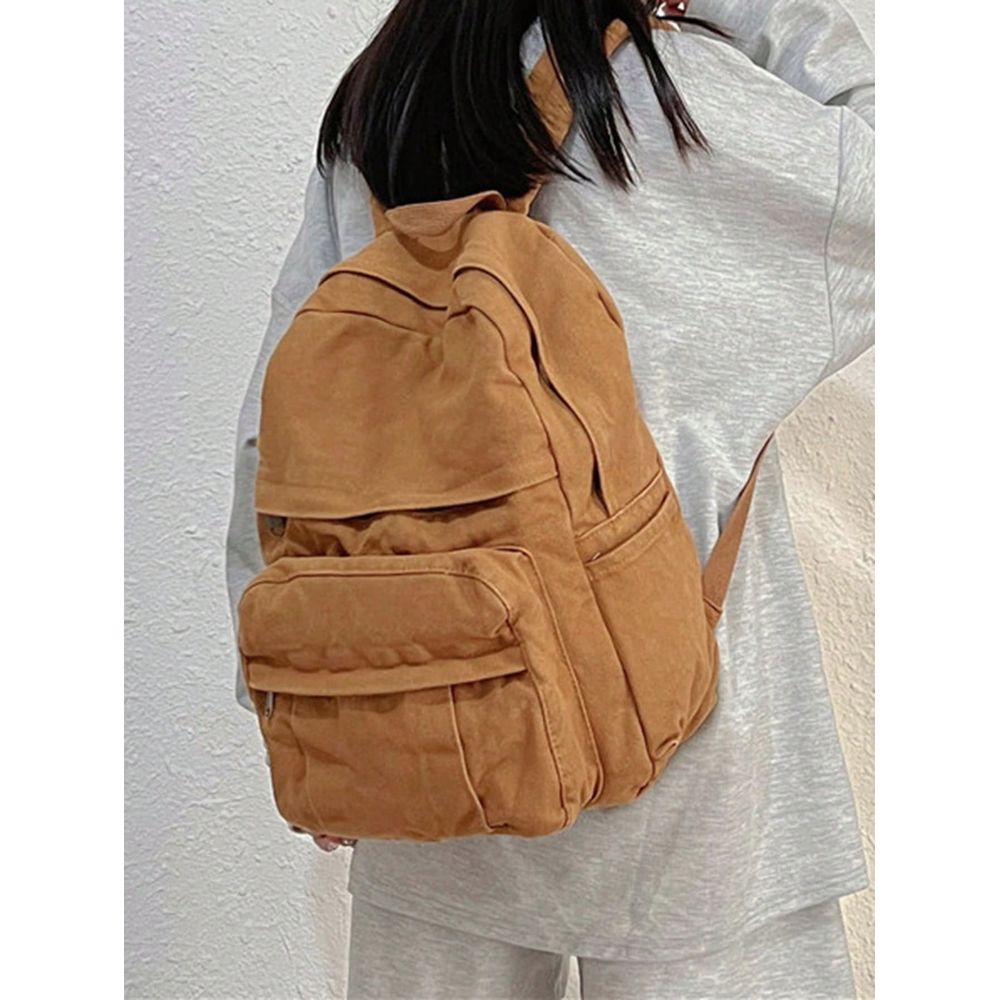 Fashionable Canvas Backpack Fo - School Backpack Teen ulasan dan harga