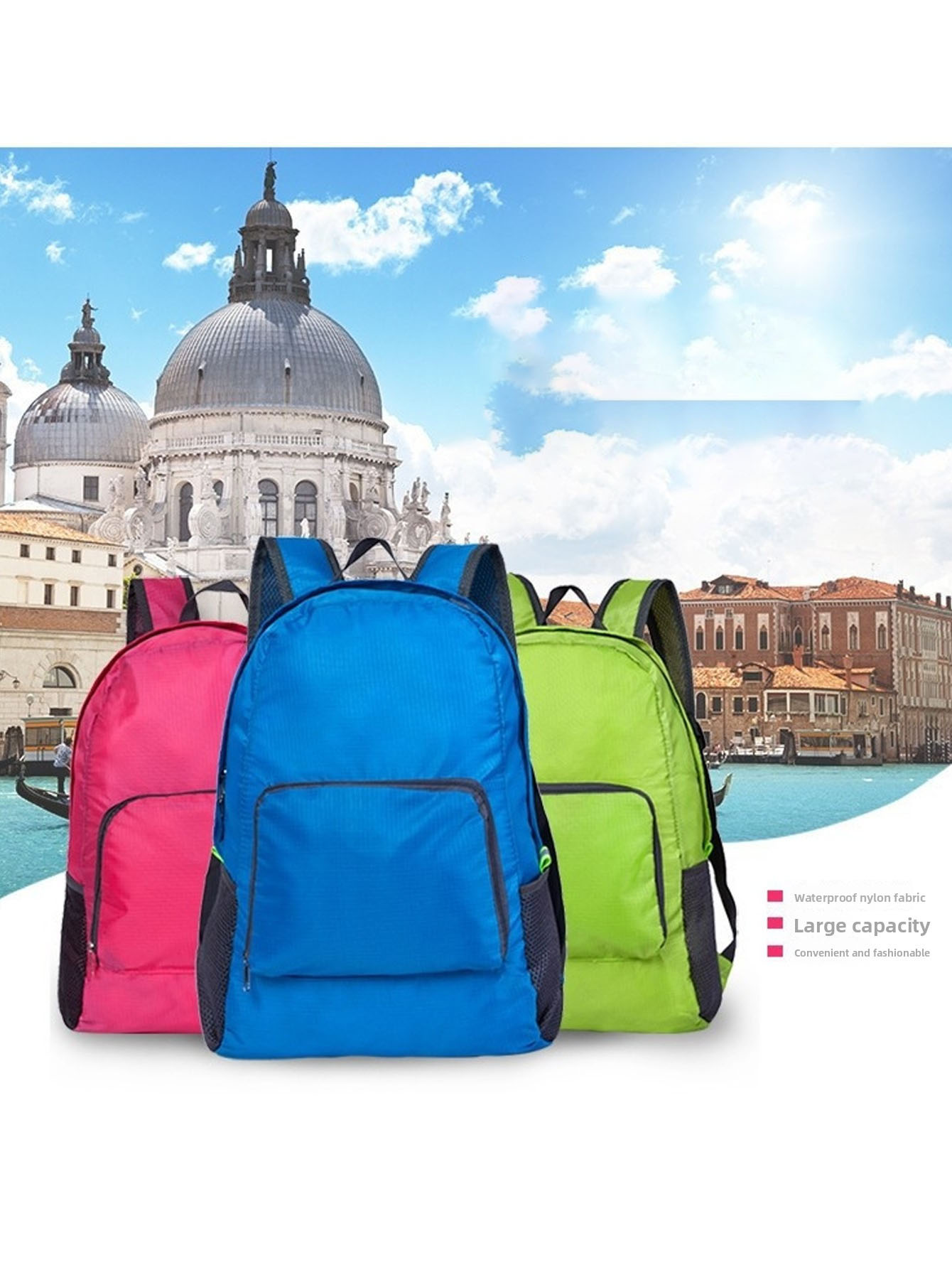 Foldable travel bag, lightweig - Foldable Backpack Small ulasan dan harga