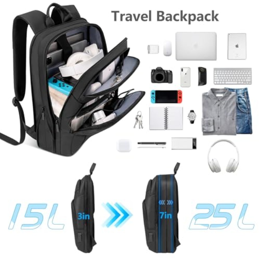 Backpack for Men Slim and Expa - Travel Backpack Anti Theft ulasan dan harga