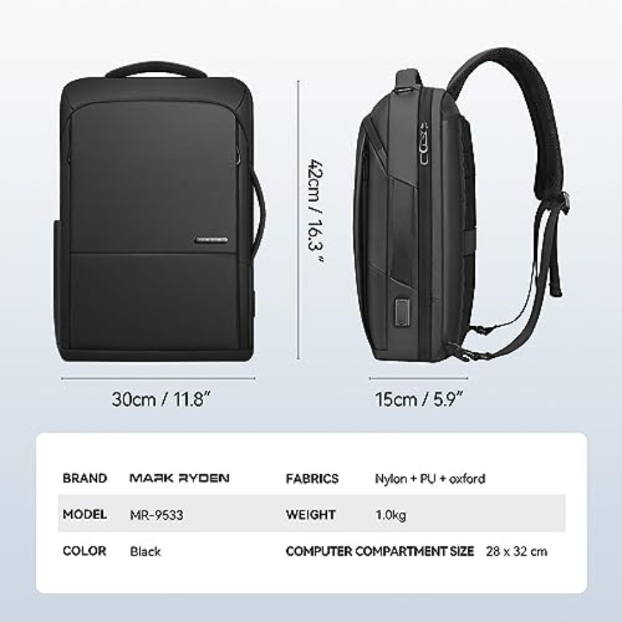 Slim Laptop Backpack for Men,  - Laptop Backpack 15.6 ulasan dan harga