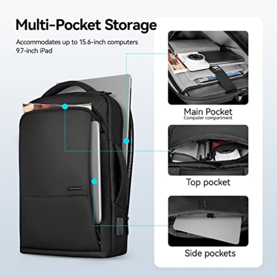 Slim Laptop Backpack for Men,  - Laptop Backpack 15.6 ulasan dan harga