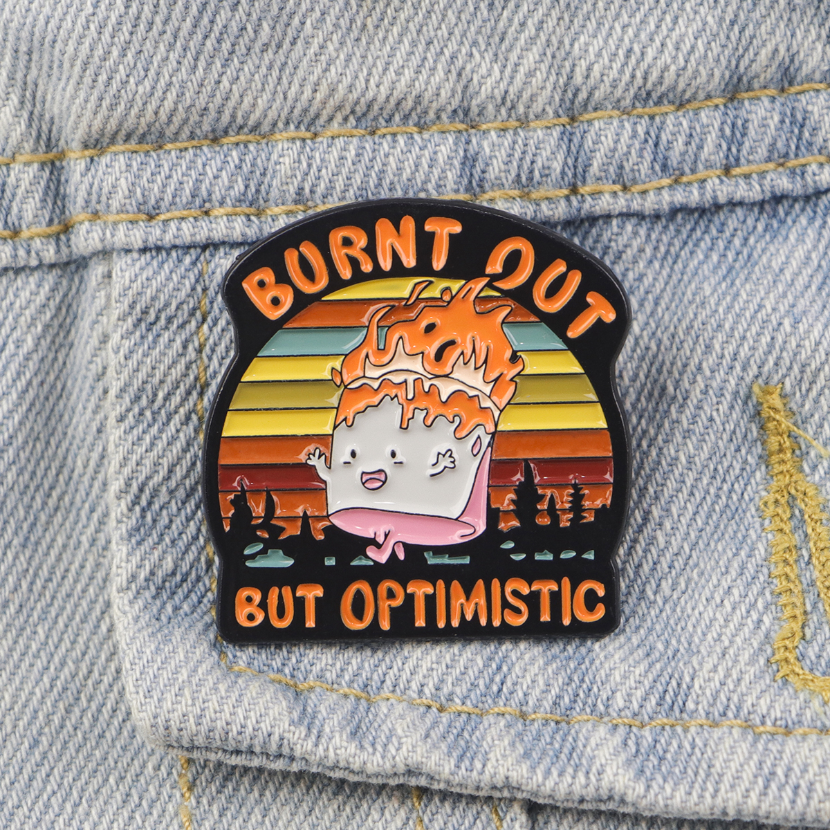 Fire Badges Enamel Pin Brooche - Fashion Backpack Women ulasan dan harga