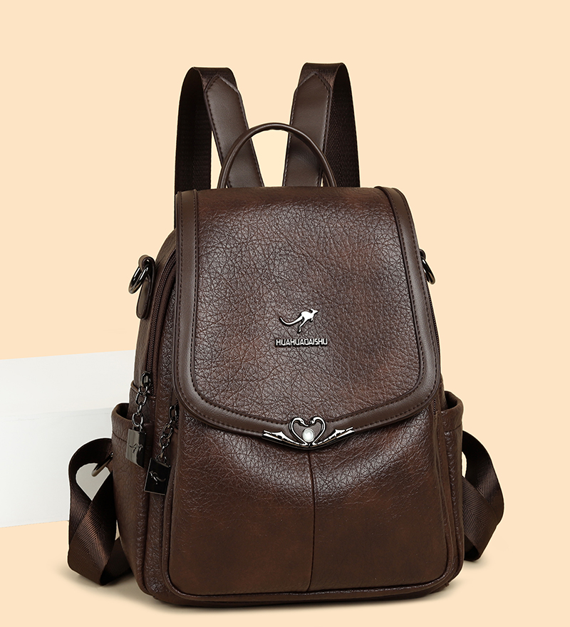2026 new Ladies Bookbag Rucksa - Leather Backpack Vintage ulasan dan harga
