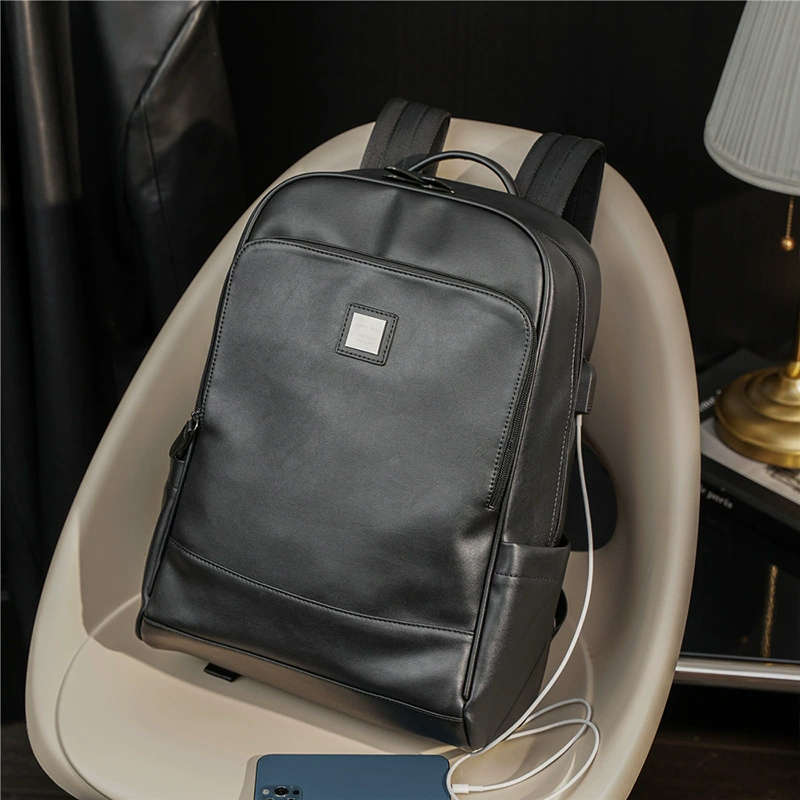 Man's PU Leather Backpack Exec - Leather Backpack Vintage ulasan dan harga