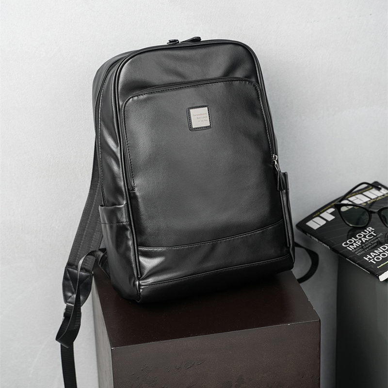 Man's PU Leather Backpack Exec - Leather Backpack Vintage ulasan dan harga