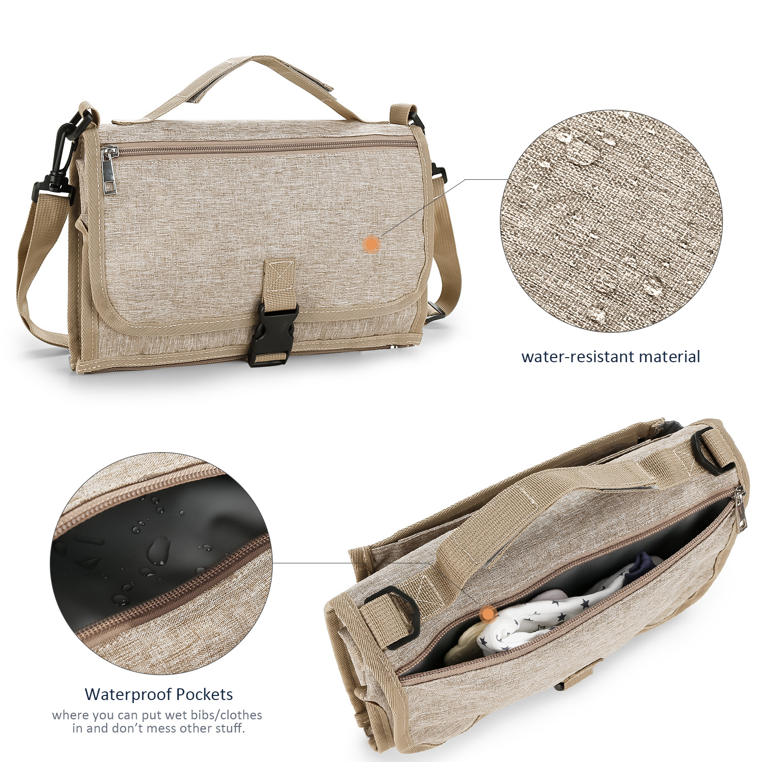 3 in 1 Diaper Changing Pad Por - Backpack Diaper Bag ulasan dan harga