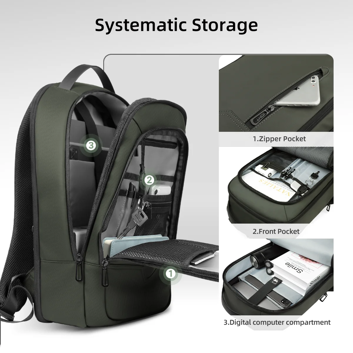 HK Expandable Business Backpac - Laptop Backpack 15.6 ulasan dan harga