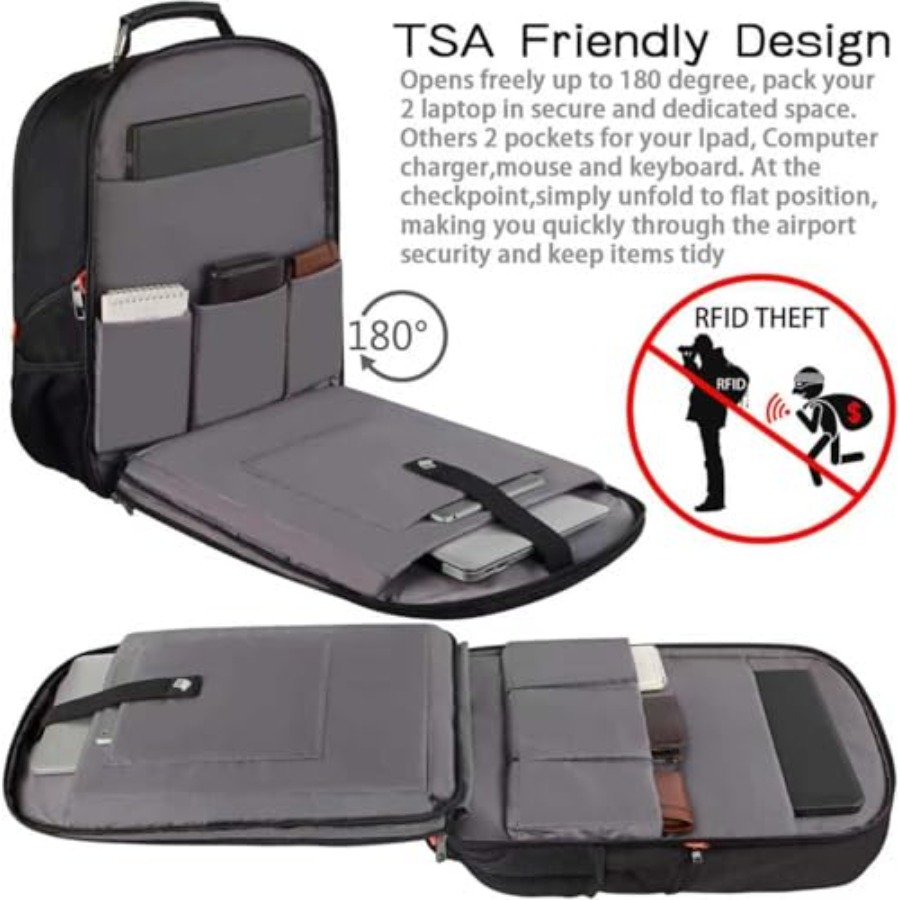 Travel Laptop Backpack, Extra  - Travel Backpack Anti Theft ulasan dan harga