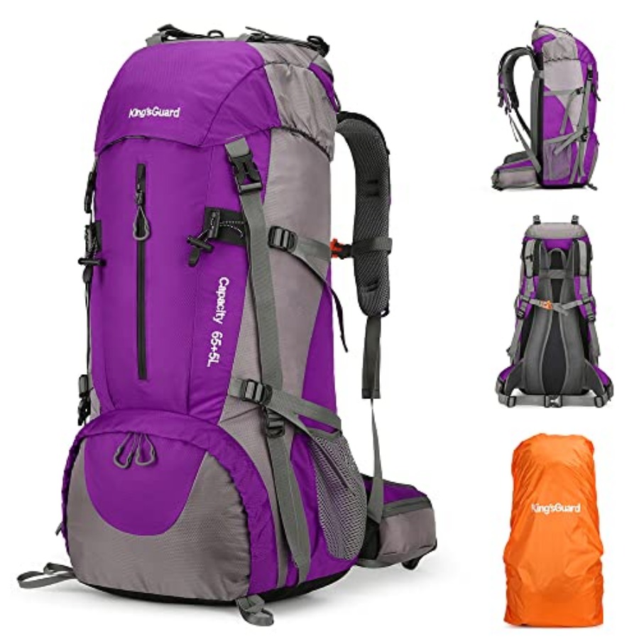 70L Hiking Backpack with Rain  - Rain Cover Backpack ulasan dan harga
