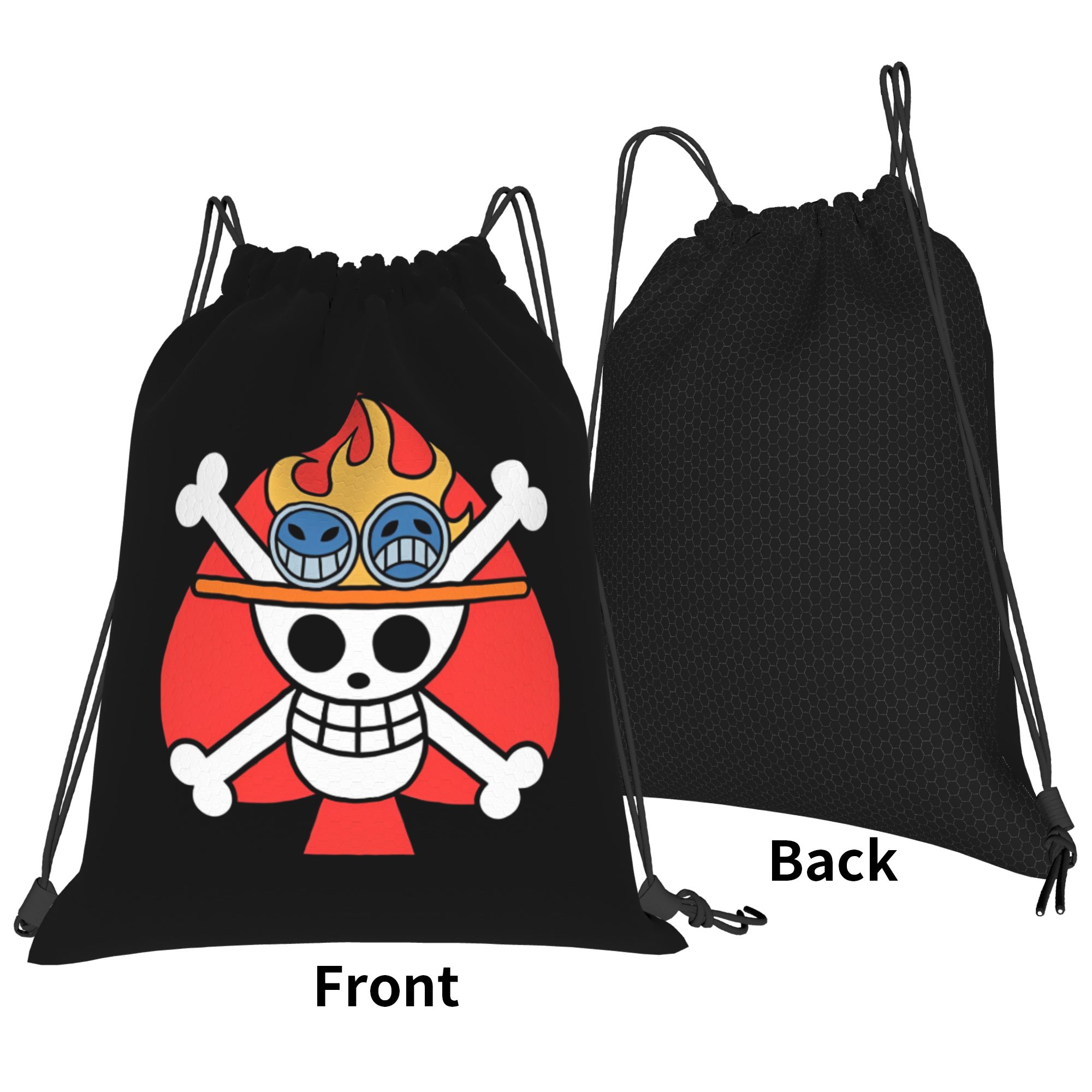 One Piece Flag ACE Drawstring  - Drawstring Gym Bag ulasan dan harga