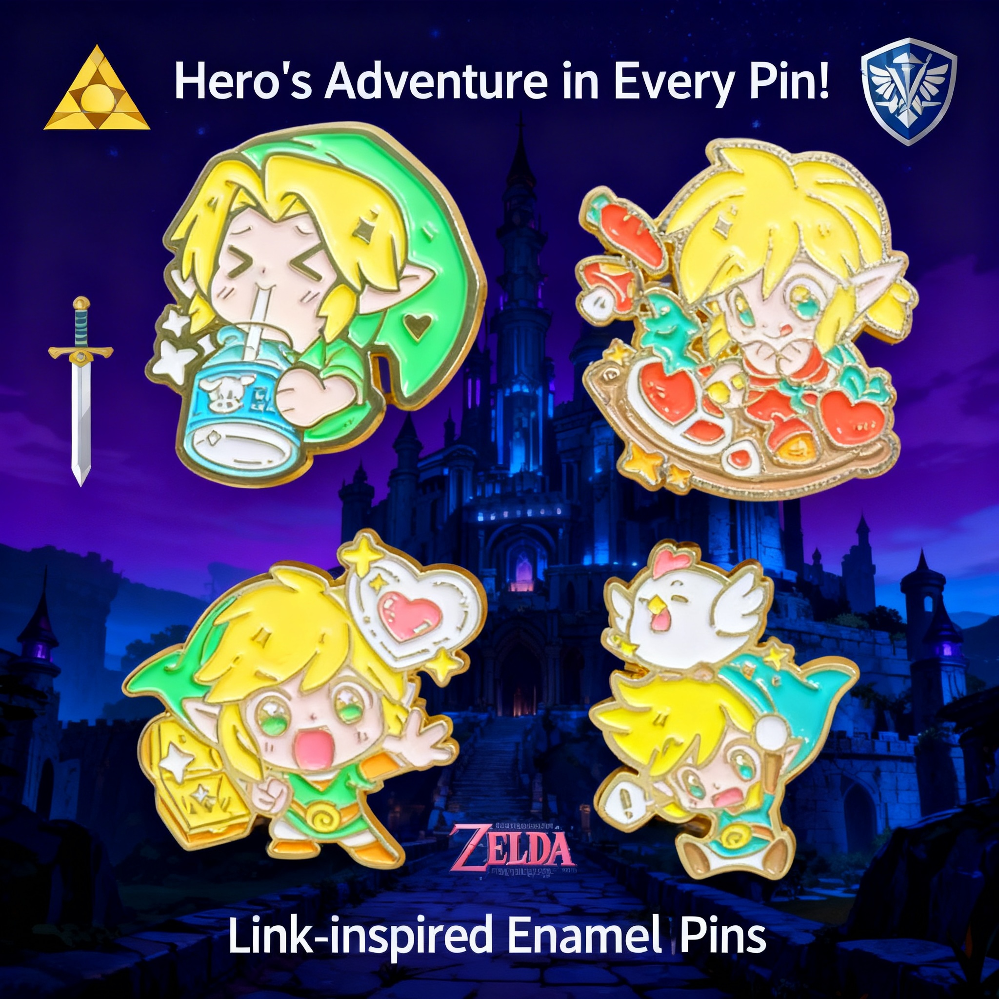 Adventure Game Badges Enamel P - Fashion Backpack Women ulasan dan harga