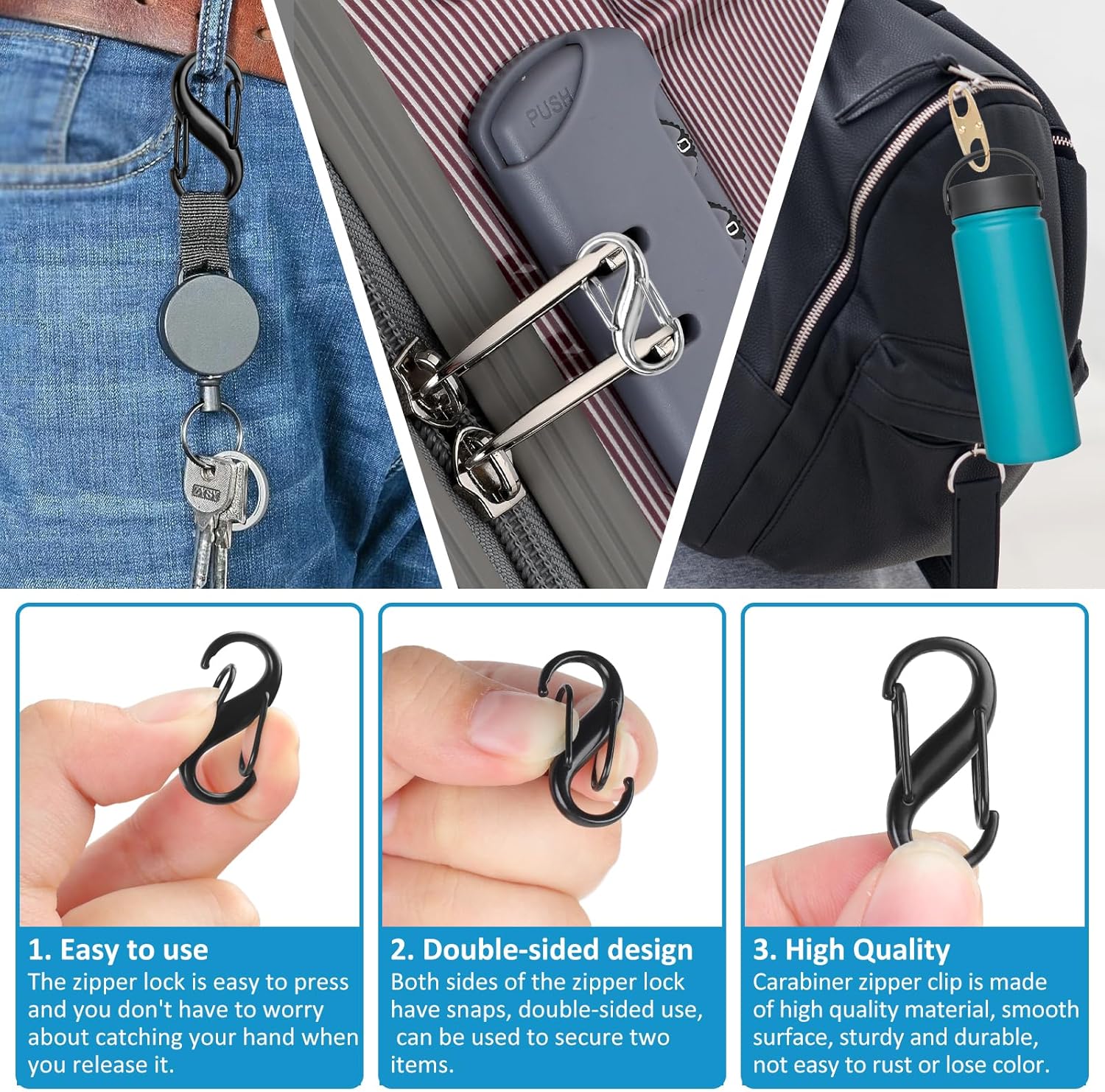 Lock Combo, Total 21PCS Clips  - Backpack Lock Combo ulasan dan harga