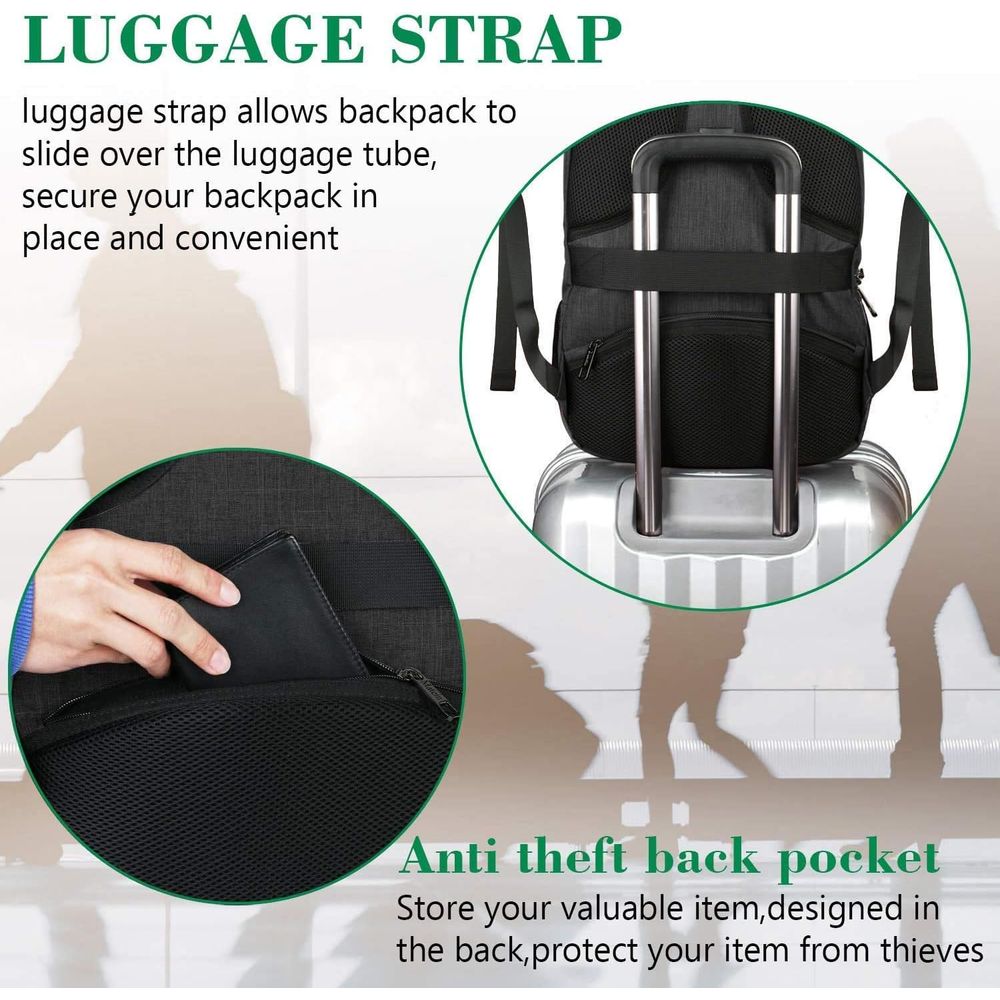 MATEIN BusinLaptop Backpack, 1 - Laptop Backpack 15.6 ulasan dan harga