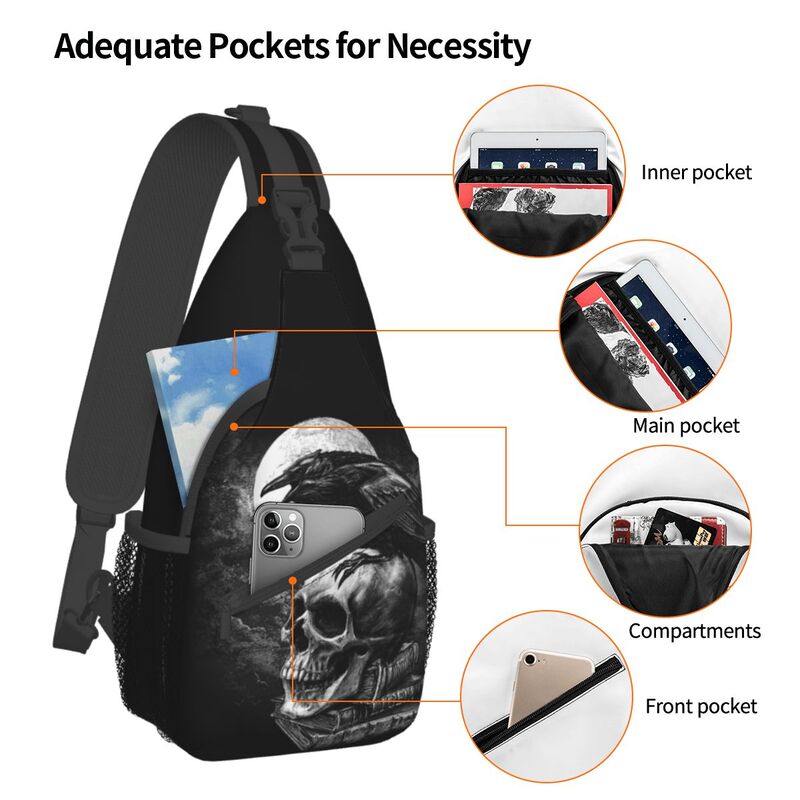 Crow The Skull Sling Crossbody - Sling Backpack Shoulder ulasan dan harga