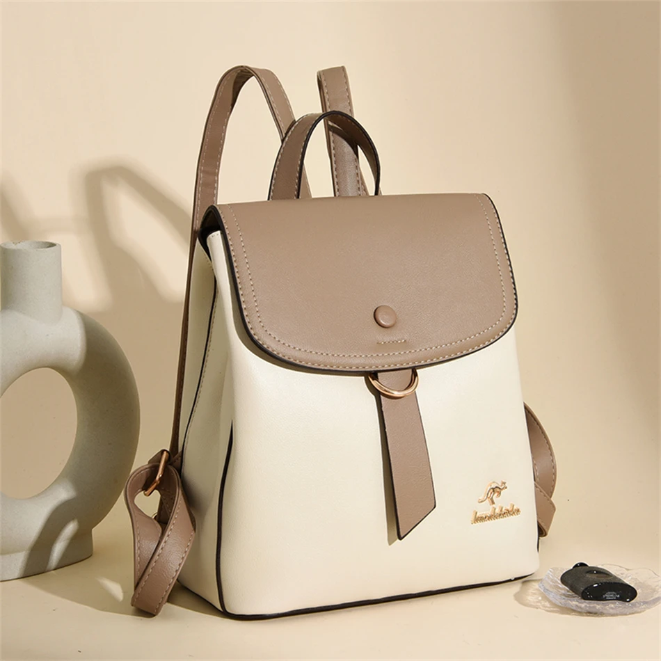 2024 High Quality Fashion Prin - Leather Backpack Vintage ulasan dan harga