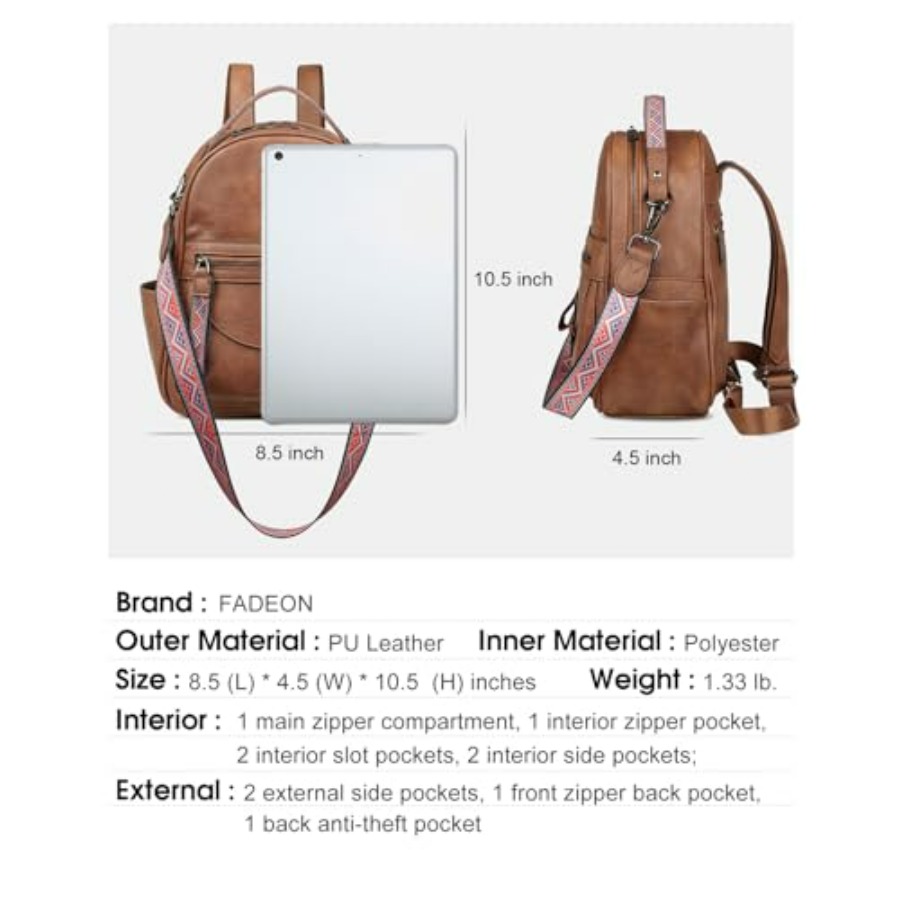 Mini Backpack Purse for Women, - Mini Backpack Purse ulasan dan harga