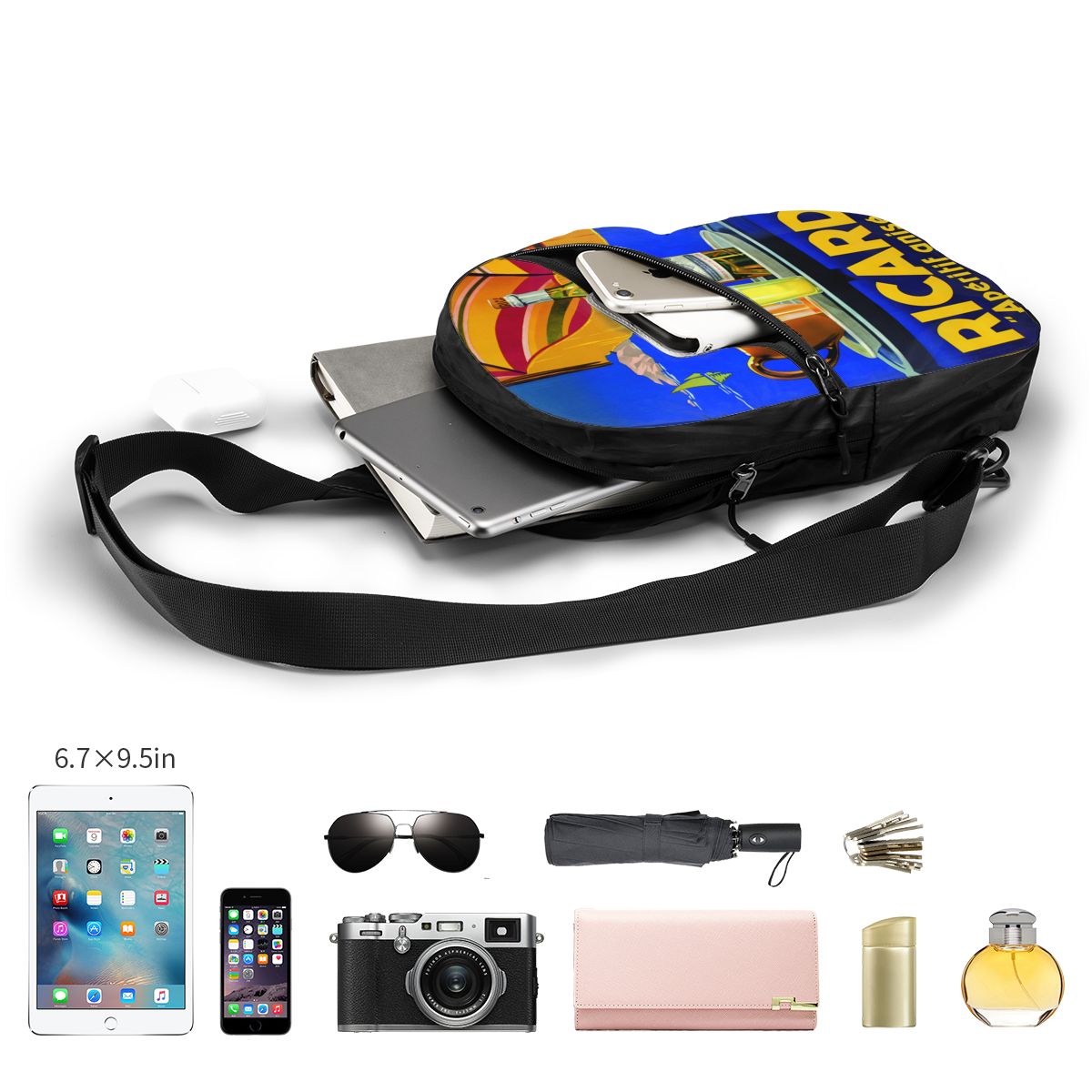 Custom Ricard Sling Chest Bag  - Sling Backpack Shoulder ulasan dan harga