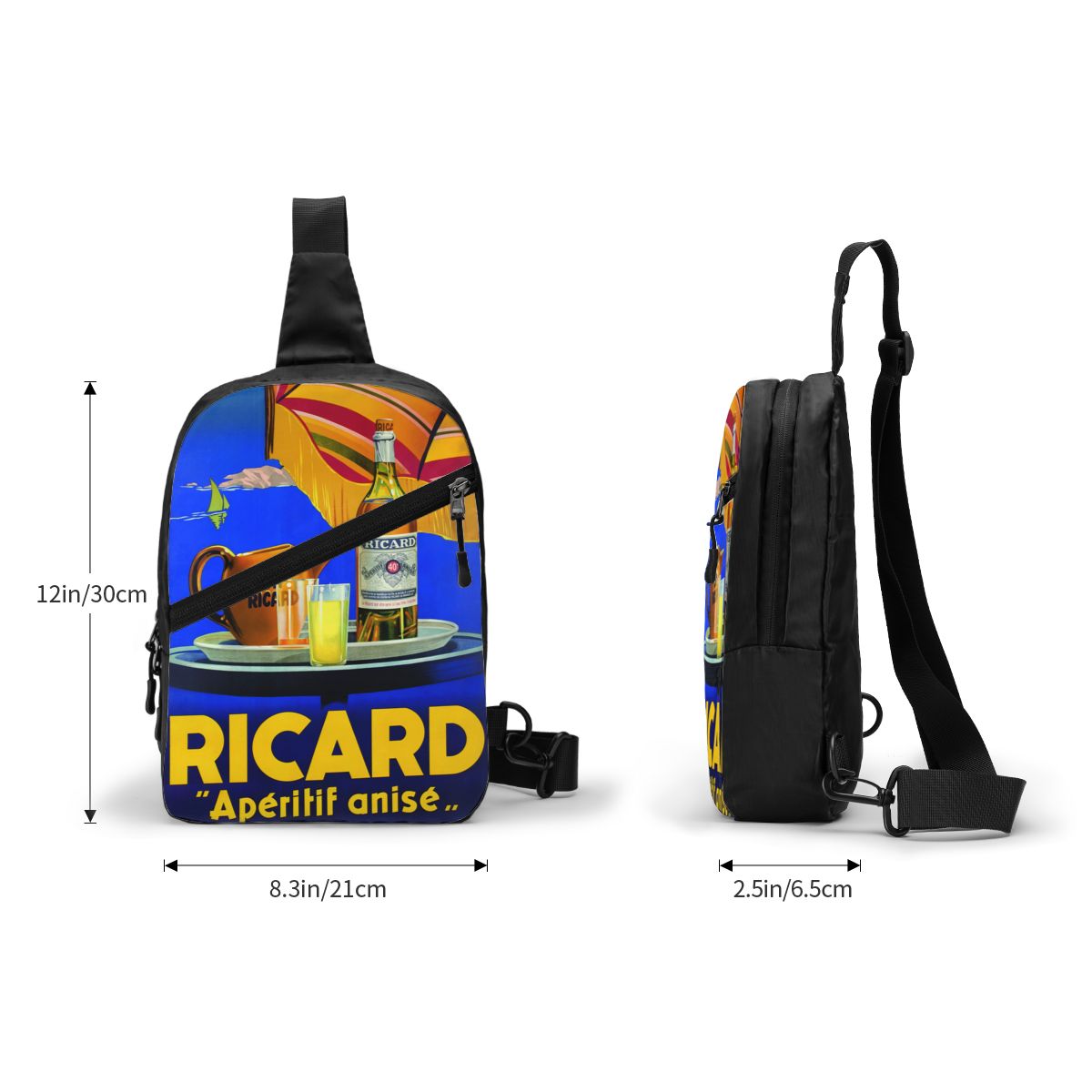 Custom Ricard Sling Chest Bag  - Sling Backpack Shoulder ulasan dan harga