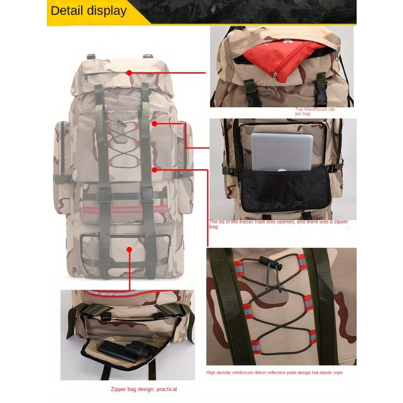 Large Capacity Outdoor Tactica - Rucksack Military Style ulasan dan harga