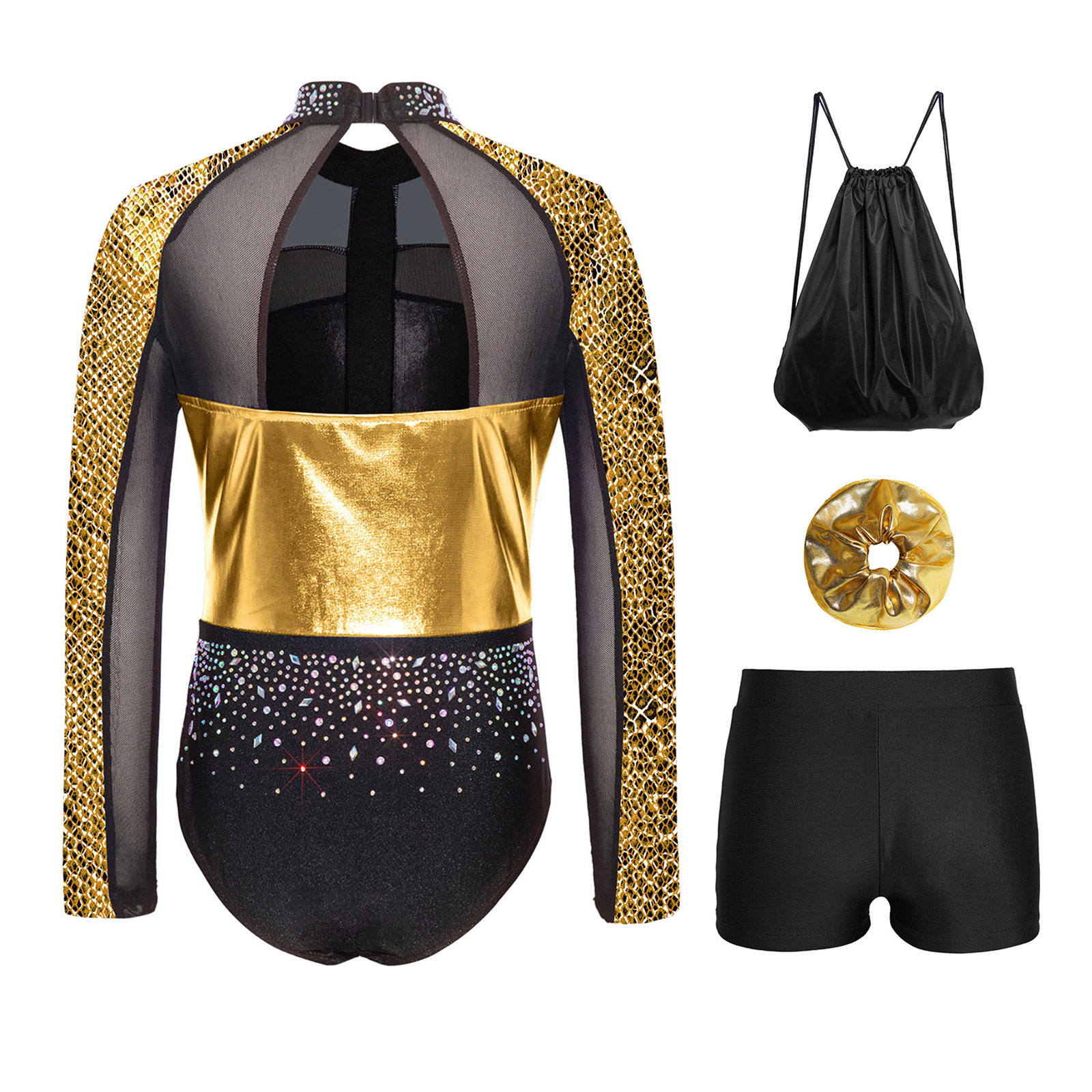 Girls Rhinestones Gymnastics L - Drawstring Gym Bag ulasan dan harga