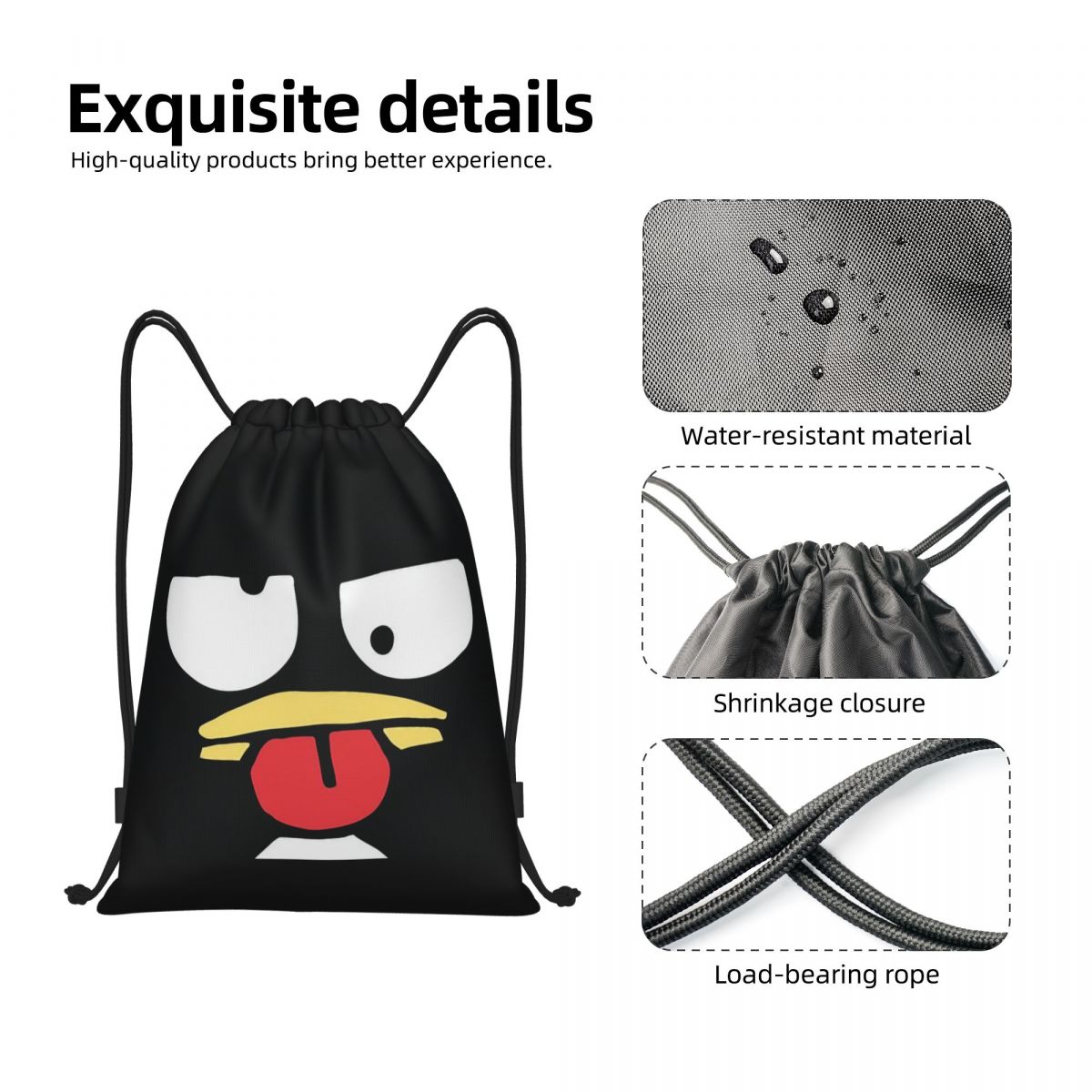 Badtzs Marus  Penguin Drawstri - Drawstring Gym Bag ulasan dan harga