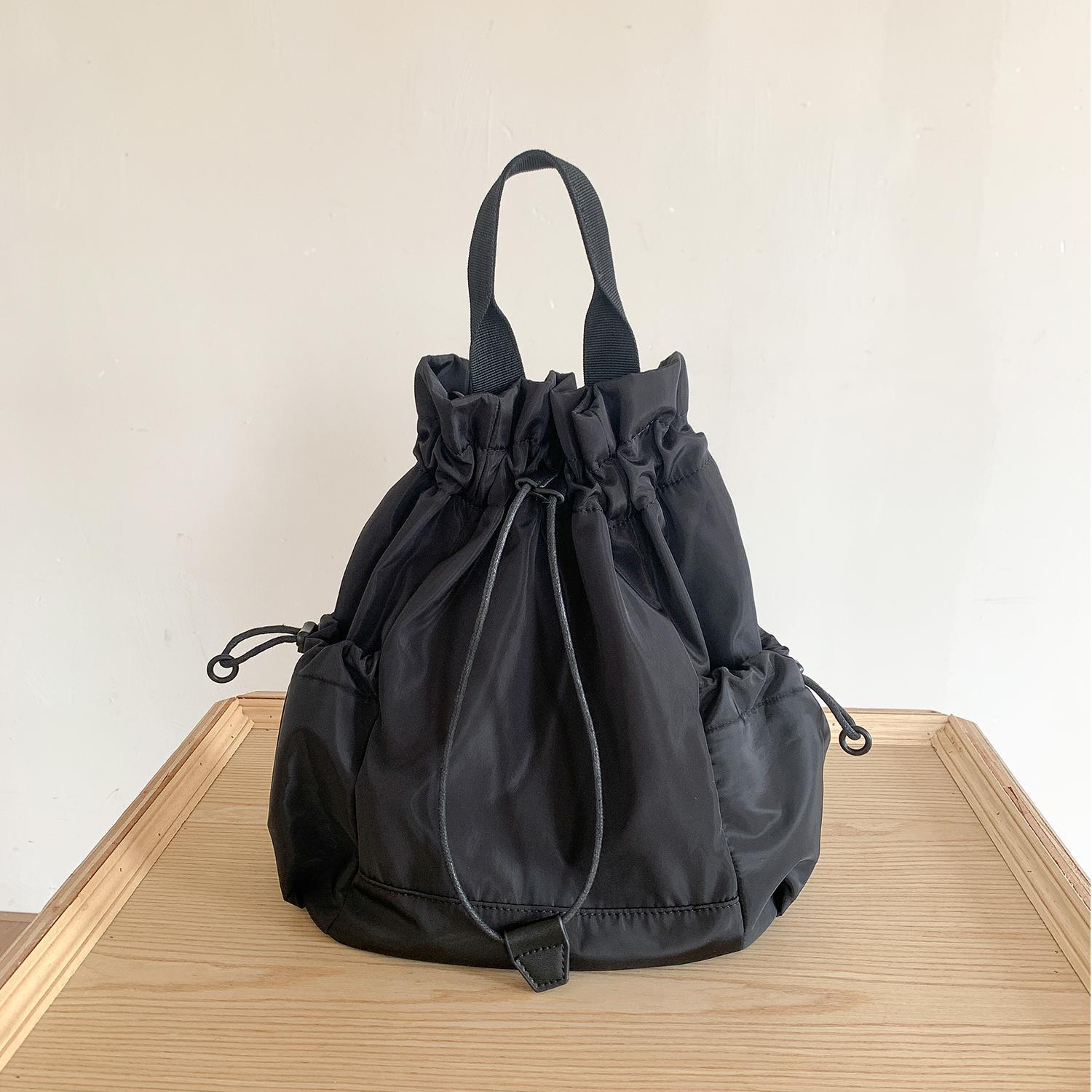 Multi-function Drawstring Buck - Canvas Backpack Casual ulasan dan harga