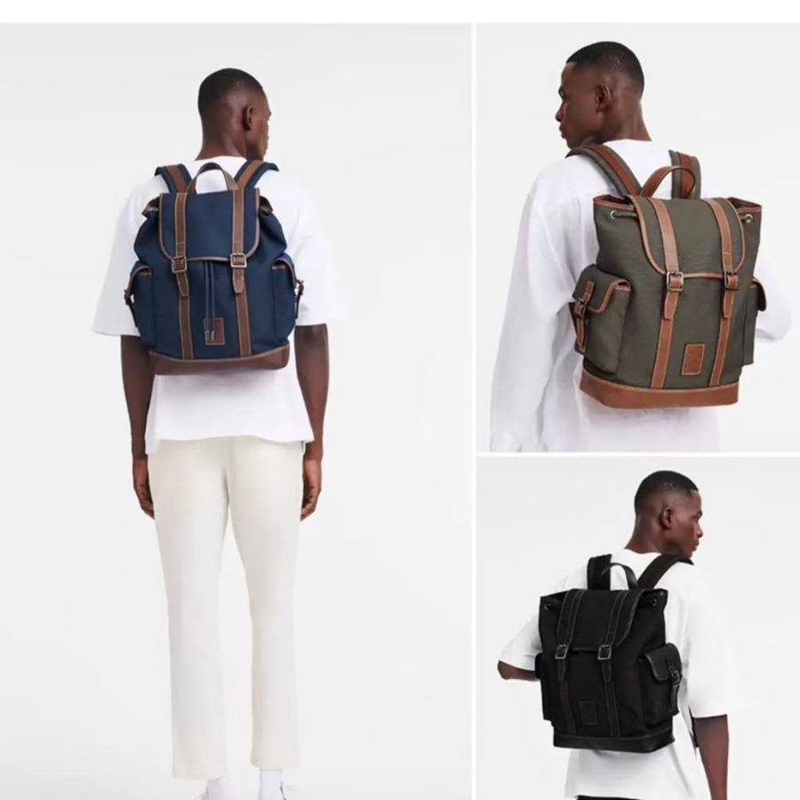 【New Arrival】Vintage Canvas Ba - Leather Backpack Vintage ulasan dan harga
